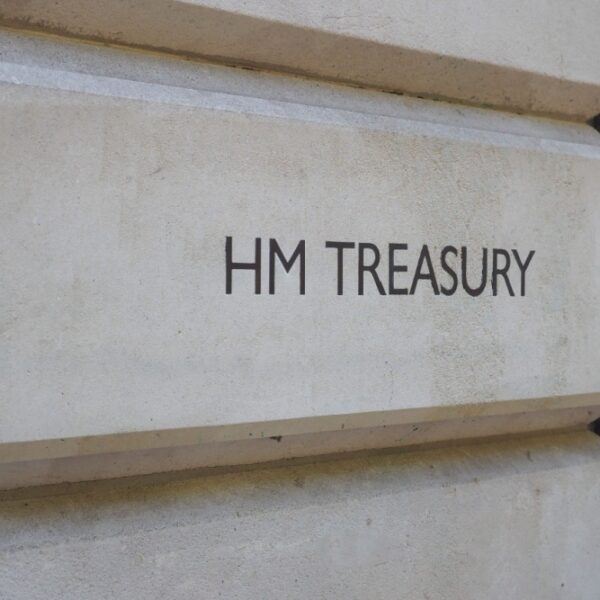 exterior of HM Treasury, London